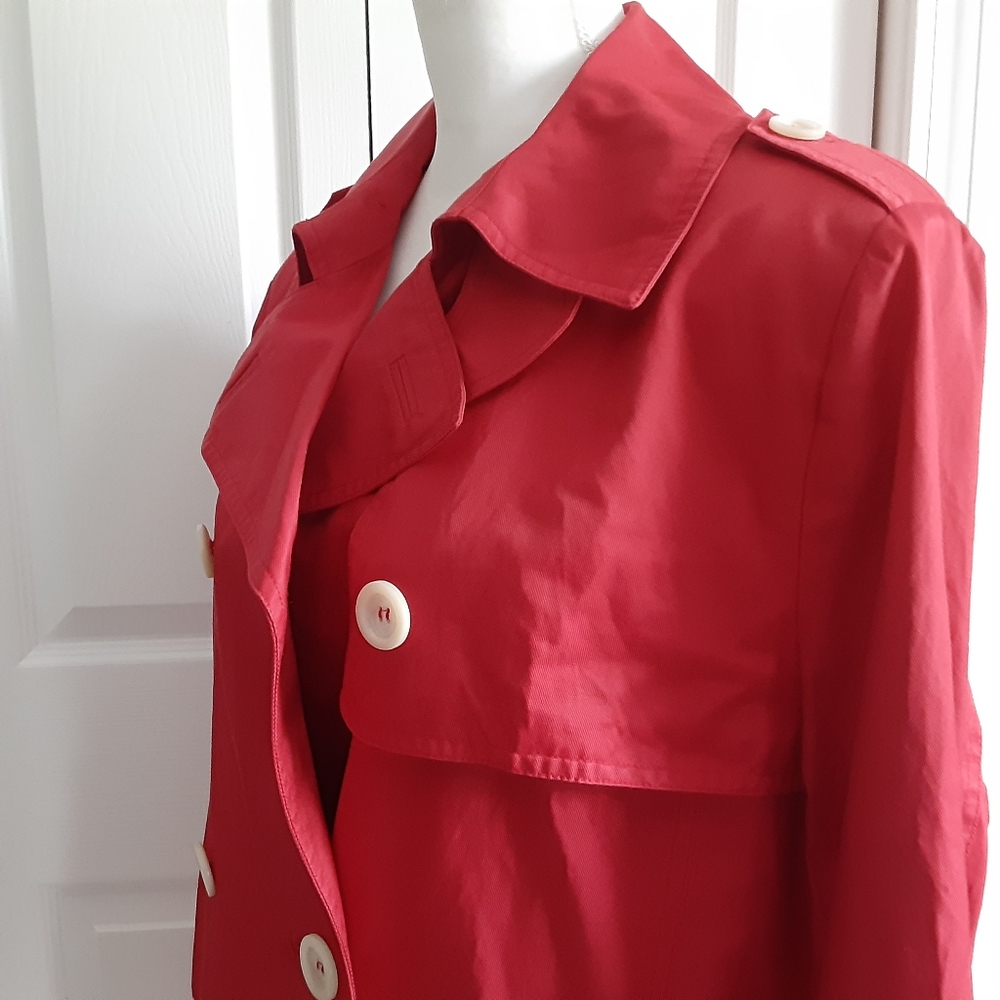 Betty Barclay Red Trench Coat - Picture 8 of 14